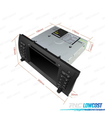RADIO GPS NAVEGADOR 7" BMW X5 E53 99-06 E39 GPS TACTIL HD