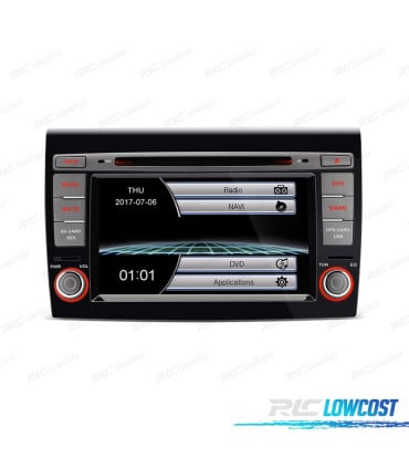 RADIO NAVEGADOR 7" PARA FIAT BRAVO 07-14 USB GPS TACTIL HD