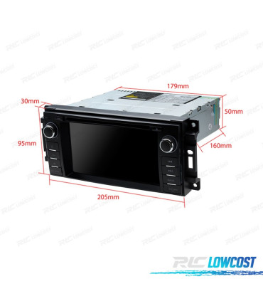RADIO NAVEGADOR 6.2" PARA JEEP WRANGLER 07-12, GRAND CHEROKEE 08-11 USB GPS TACTIL HD
