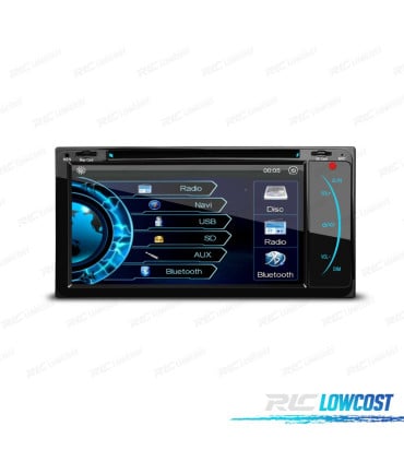RADIO NAVEGADOR 2DIN GPS 7" HD TÁCTIL PARA TOYOTA BLUETOOTH USB SD