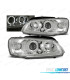 FAROS PEUGEOT 106 96-03 OJOS ANGEL FONDO CROMO