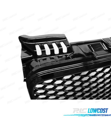 PARRILLA AUDI A4 B7 04-09 LOOK RS NEGRO BRILLO