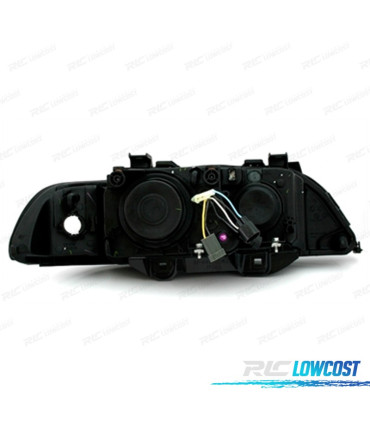 FAROS BMW E39 95-00 OJOS ANGEL FONDO NEGRO