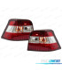 PILOTOS VOLKSWAGEN VW GOLF 4 97-03 LED + HALOGENO ROJO CROMO