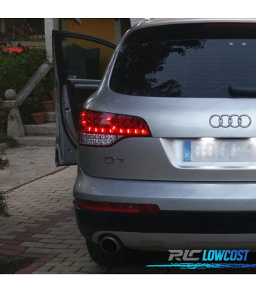 PILOTOS AUDI Q7 05-09 LED ROJO CROMO