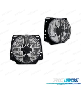 FAROS PARA VOLKSWAGEN VW GOLF MK2 83-91 FONDO CROMO