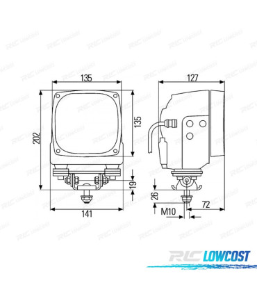 LUZ DE TRABAJO HELLA XENON