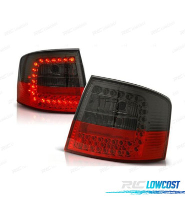 PILOTOS AUDI A6 C4 AVANT 97-04 LED ROJO AHUMADO LED