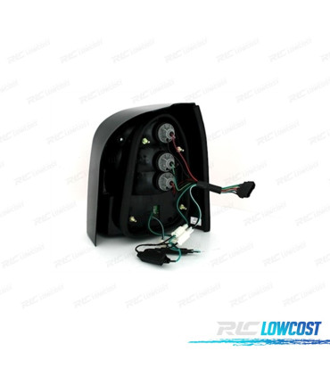 PILOTOS AUDI A4 B5 AVANT 95-01 LED ROJO CROMO