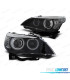 FAROS XENON BMW E60 E61 03-04 OJOS ANGEL CCFL D2S FONDO NEGRO