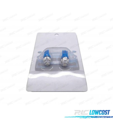 BOMBILLA LED AZUL W5W T10