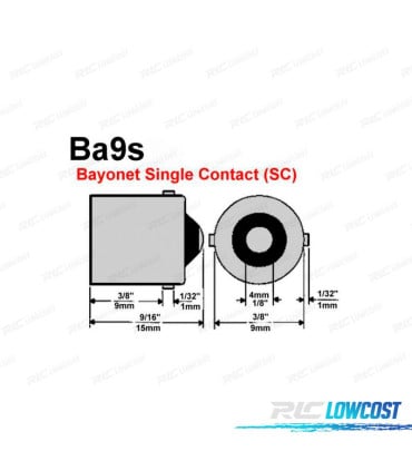 BOMBILLA LED BA9S T4W