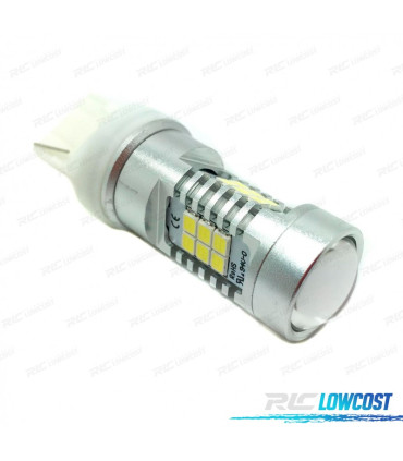 BOMBILLA LED T20 W21W AMBAR CANBUS