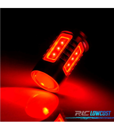 BOMBILLA LED P21 5W ROJA CANBUS DOBLE POLO