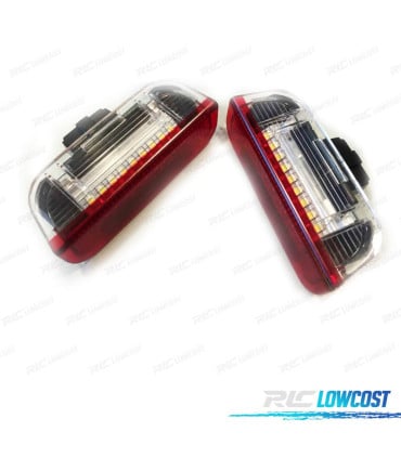 PLAFONES LED PUERTAS DELANTERAS VOLKSWAGEN VW GOLF PASSAT JETTA SCIROCCO SHARAN TOUAREG SUPERB