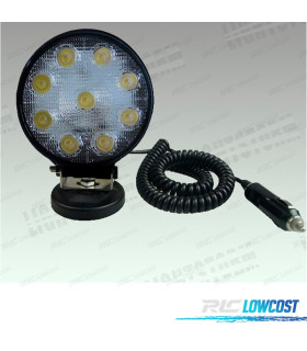 FOCO LED 27W + IMAN COCHE, CAMIÓN, QUAD O MOTO