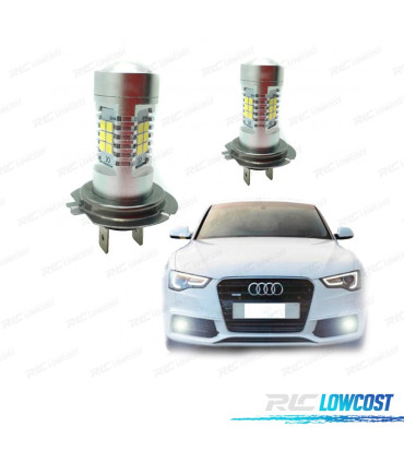 KIT BOMBILLAS LED ANTINIEBLAS H7 60 WATIOS CANBUS