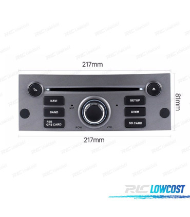 RADIO GPS ANDROID 11 PARA PEUGEOT 407 04–10