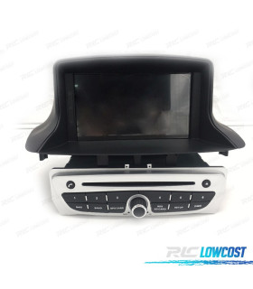 RADIO GPS ANDROID 11 PARA RENAULT MEGANE 3 09–15 COLOR GRIS