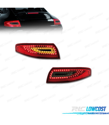 PILOTOS PORSCHE 911 996 LED ROJO AHUMADO