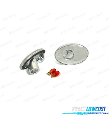 INTERMITENTES LATERALES OPEL ASTRA F CORSA B C TIGRA 91-06 CRISTAL CLARO CROMADO