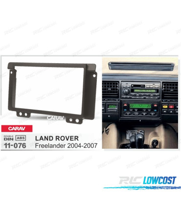 MARCO NEGRO RADIO 2-DIN PARA LAND ROVER FREELANDER 04-07