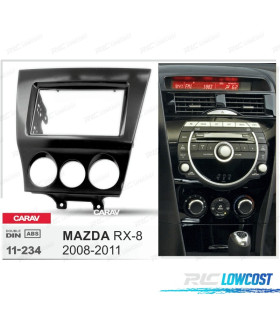MARCO NEGRO BRILLO RADIO 2-DIN PARA MAZDA RX-8 08-11
