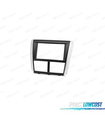 MARCO NEGRO GRIS RADIO 2-DIN PARA SUBARU FORESTER 08-12 IMPREZA 07-12