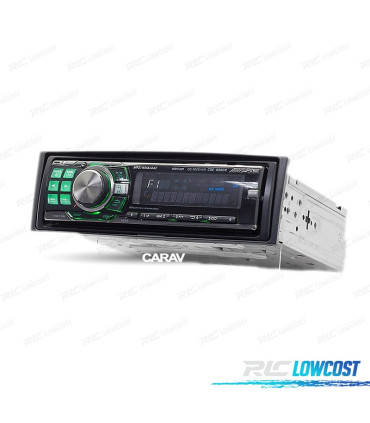MARCO NEGRO RADIO 1-DIN PARA RENAULT CLIO MODUS MEGANE SCENIC