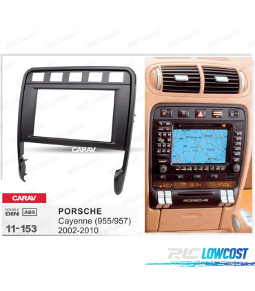 MARCO NEGRO RADIO 2-DIN PARA PORSCHE CAYENNE 02-10