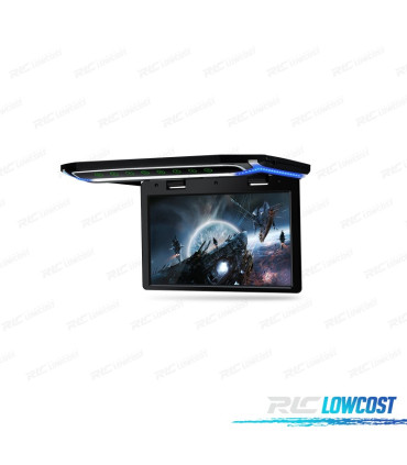 PANTALLA TECHO DE 10,1" HD CON HDMI 1080P USB SD Y LUZ