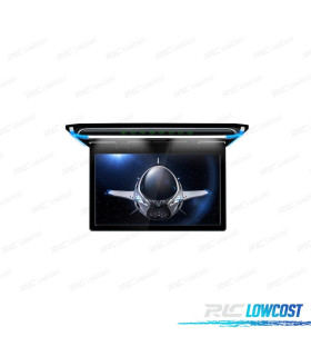 PANTALLA TECHO DE 15,6" ULTRA FINA CON HDMI LUZ LED 1080P USB Y SD