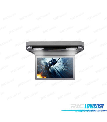 PANTALLA TECHO HD 1080P XTRONS 13,3" CON LUZ DVD HDMI SD USB Y ALTAVOCES