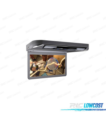 PANTALLA TECHO HD 1080P XTRONS 13,3" CON LUZ DVD HDMI SD USB Y ALTAVOCES