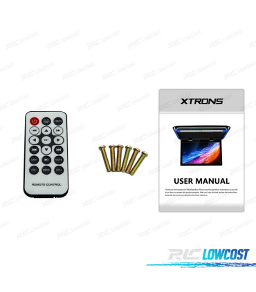 PANTALLA TECHO DE 17,3" ULTRA FINA CON HDMI LUZ LED 1080P USB Y SD