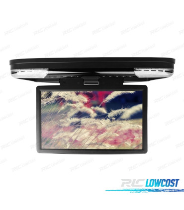 PANTALLA TECHO XTRONS HD DE 15.6" DVD HDMI USB JUEGOS 12V 24V