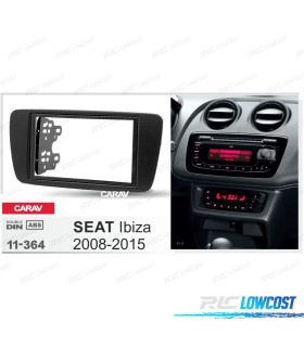 MARCO NEGRO RADIO 2-DIN PARA SEAT IBIZA 08-15
