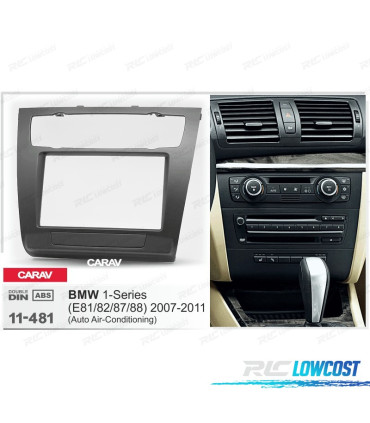 MARCO NEGRO RADIO 2-DIN PARA BMW SERIE 1 E81 E82 E87 E88