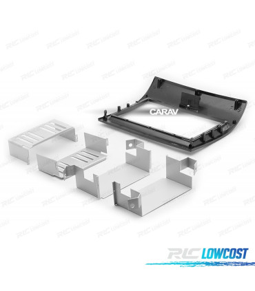 MARCO NEGRO BRILLO RADIO 2-DIN PARA CITROEN JUMPER PEUGEOT BOXER FIAT DUCATO