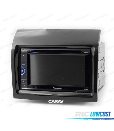MARCO NEGRO BRILLO RADIO 2-DIN PARA CITROEN JUMPER PEUGEOT BOXER FIAT DUCATO