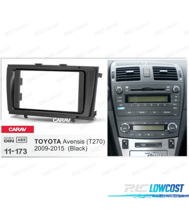 MARCO NEGRO RADIO 2-DIN PARA TOYOTA AVENSIS 09-15