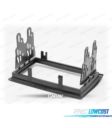 MARCO NEGRO RADIO 2-DIN PARA CITROEN JUMPER PEUGEOT BOXER FIAT DUCATO