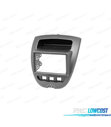 MARCO NEGRO RADIO 2-DIN PARA CITROEN C1 TOYOTA AYGO PEUGEOT 107 05-14