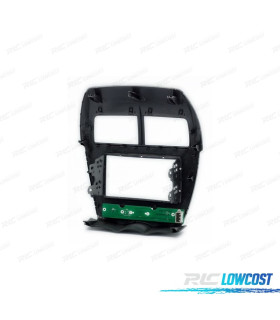 MARCO NEGRO CON PCB RADIO 2-DIN PARA CITROEN C4 MITSUBISHI ASX RVR OUTLANDER SPORT PEUGEOT 4008