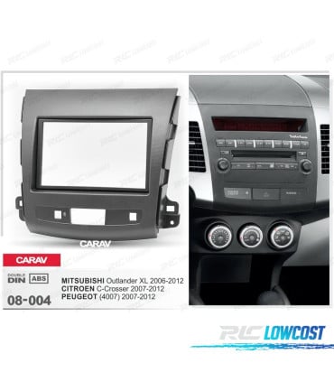 MARCO GRIS OSCURO RADIO 2-DIN 7" PARA CITROEN C-CROSSER MITSUBISHI OUTLANDER XL PEUGEOT 4007