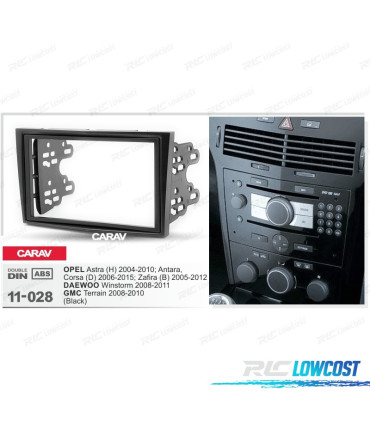 MARCO NEGRO RADIO 2-DIN PARA OPEL ASTRA ANTARA CORSA ZAFIRA