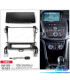 MARCO NEGRO RADIO 2-DIN PARA OPEL ZAFIRA 11-16