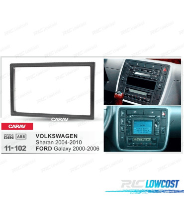 MARCO NEGRO RADIO 2-DIN PARA FORD GALAXY VOLKSWAGEN VW SHARAN