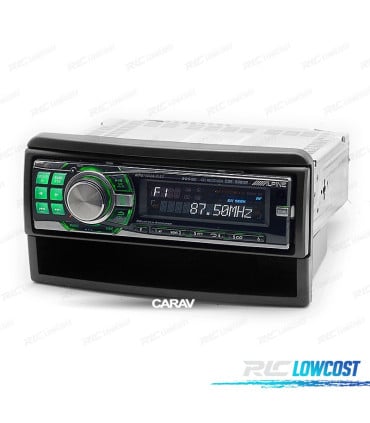 MARCO NEGRO RADIO 1-DIN PARA FORD FIESTA FOCUS GALAXY MONDEO COUGAR PUMA ESCAPE EXPLORER TRANSIT JAGUAR CON HUECO