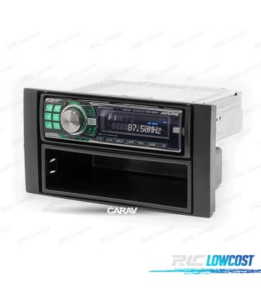 MARCO NEGRO RADIO 1-DIN PARA FORD FOCUS C-MAX S-MAX FUSION TRANSIT FIESTA GALAXY KUGA CON HUECO